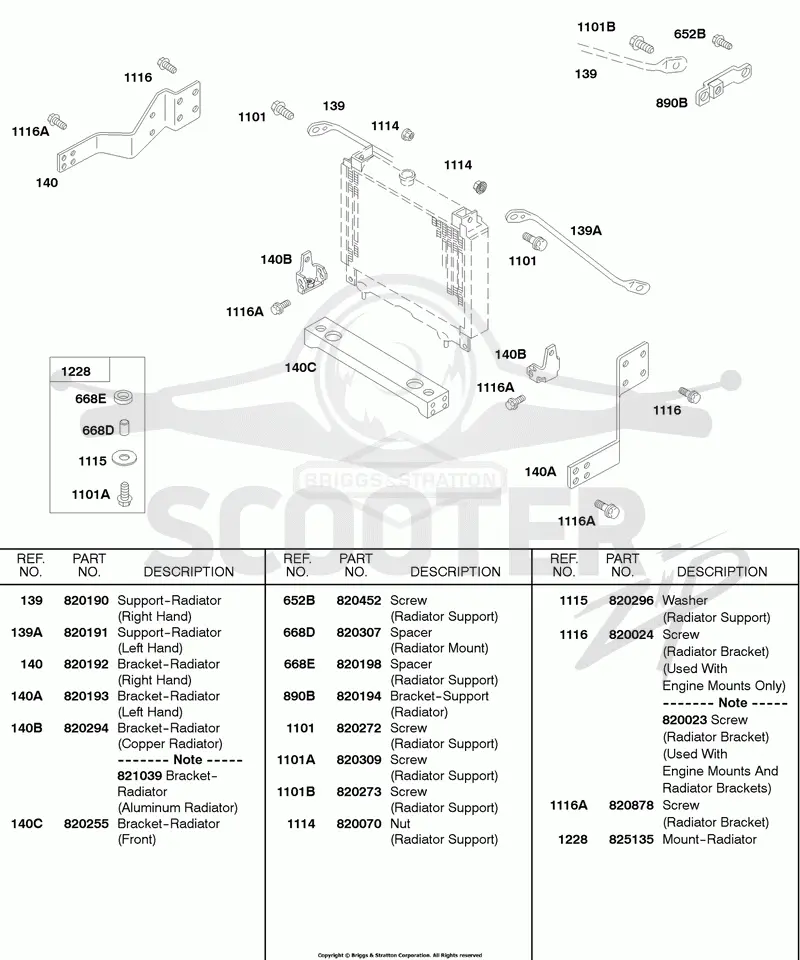 Radiator Mounting Brackets