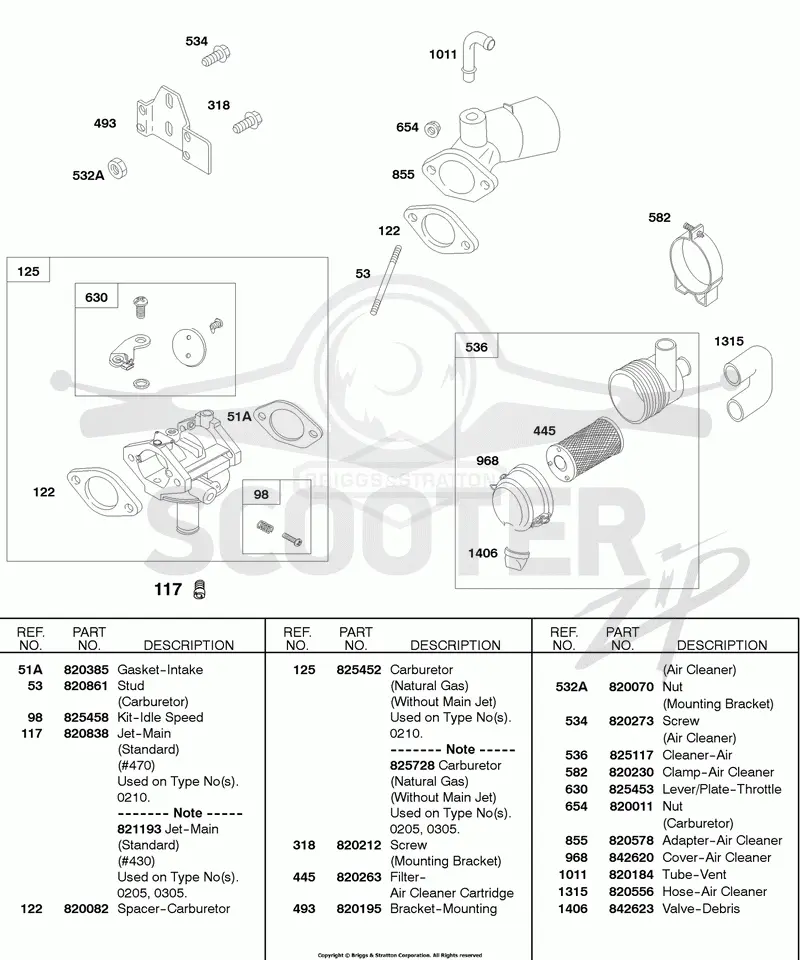 Gaseous/Natural Gas Mixer, Air Cleaner