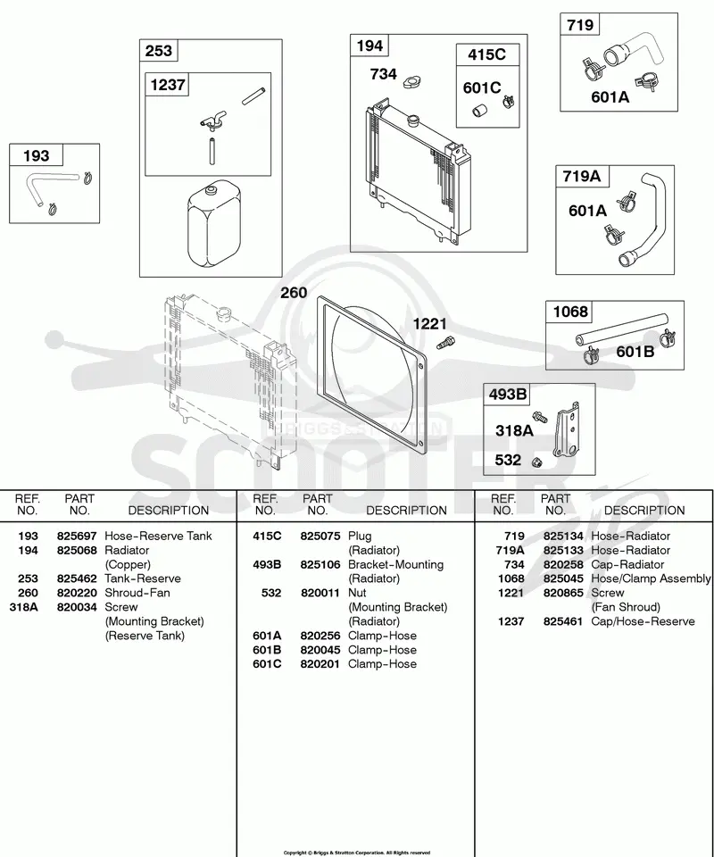 Radiator, Hoses, Shroud