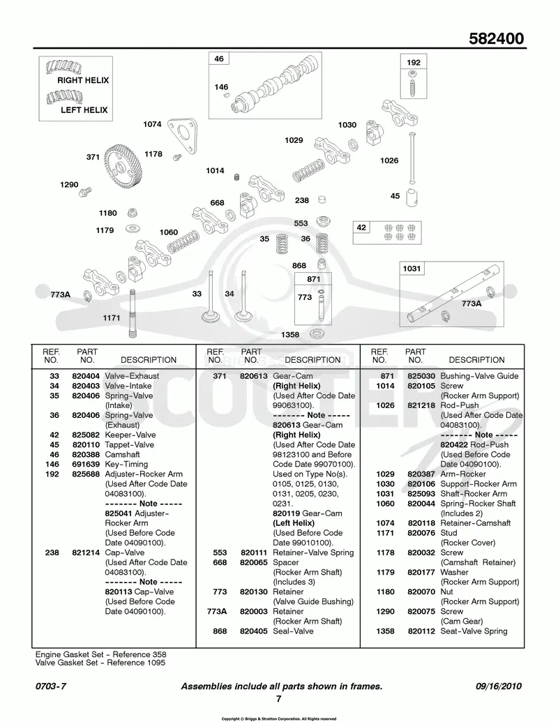 Camshaft, Rocker Arm
