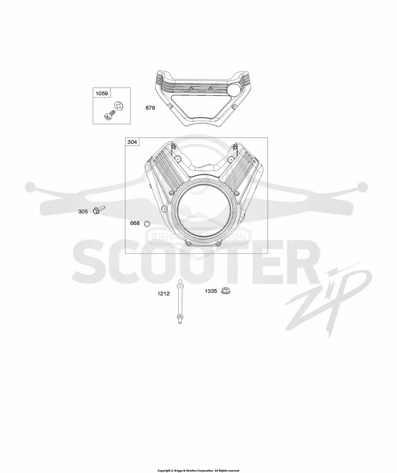 Blower Housing, Back Plate, Carburetor/EFI Cover