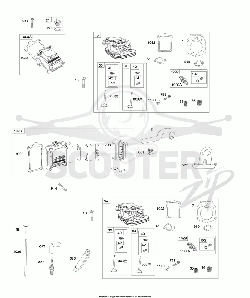 Cylinder Heads #1 and #2, Valve Covers