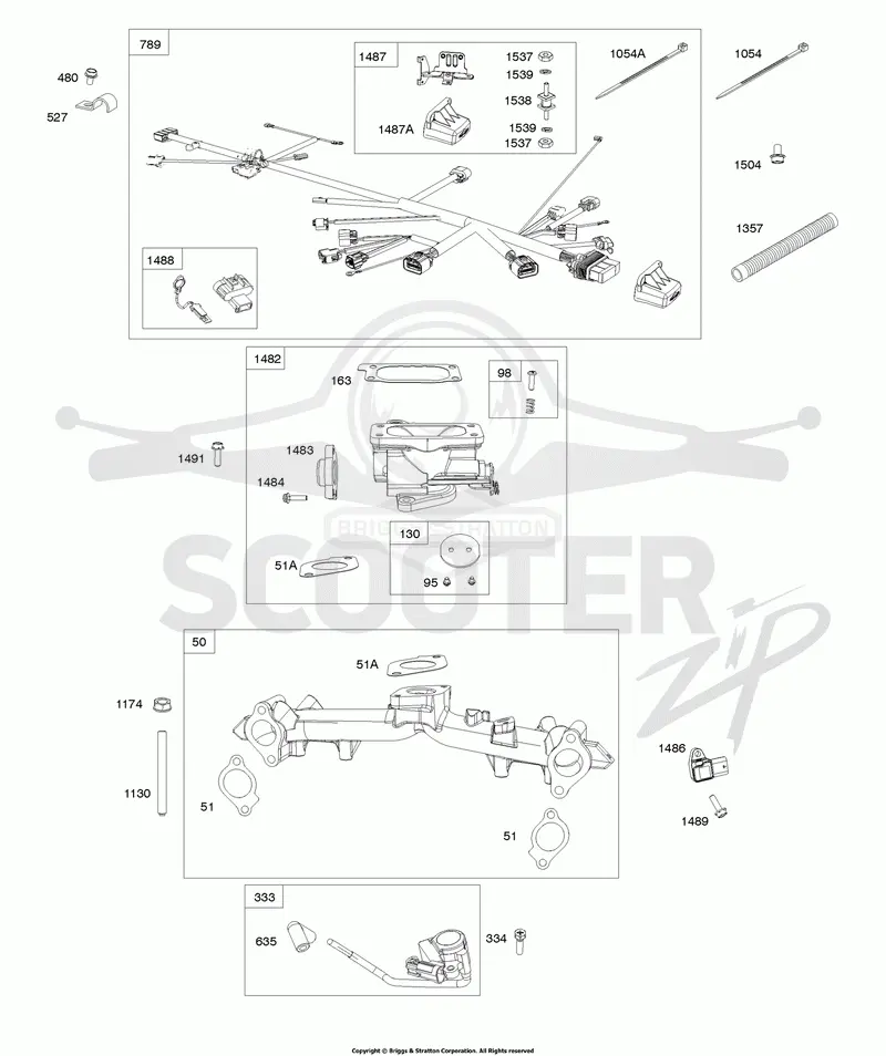 Intake Manifold, Throttle Body, Ignition Coil