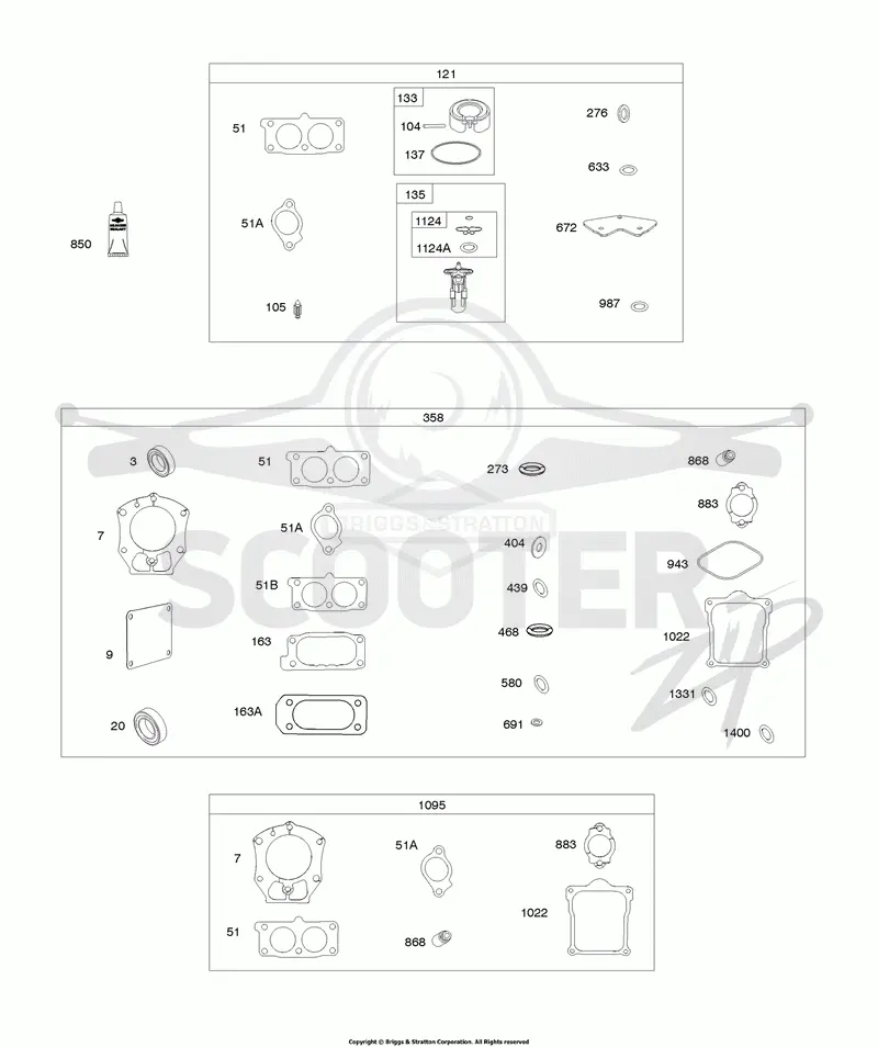 Carburetor Overhaul Kit, Engine/Valve Gasket Sets