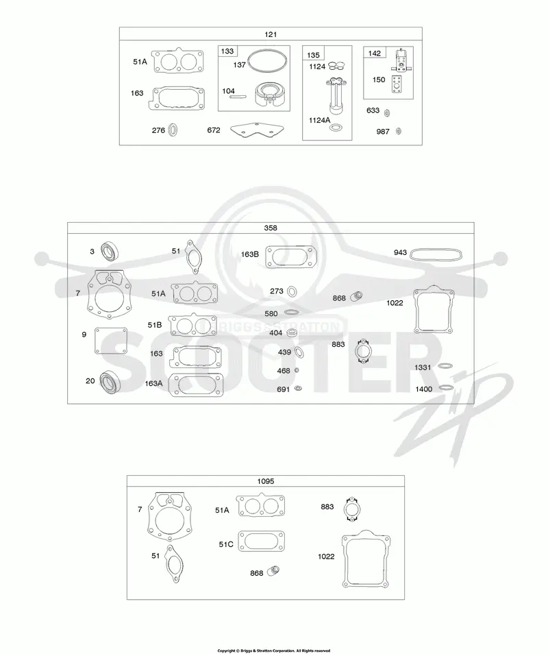 Carburetor Overhaul Kit, Engine/Valve Gasket Sets