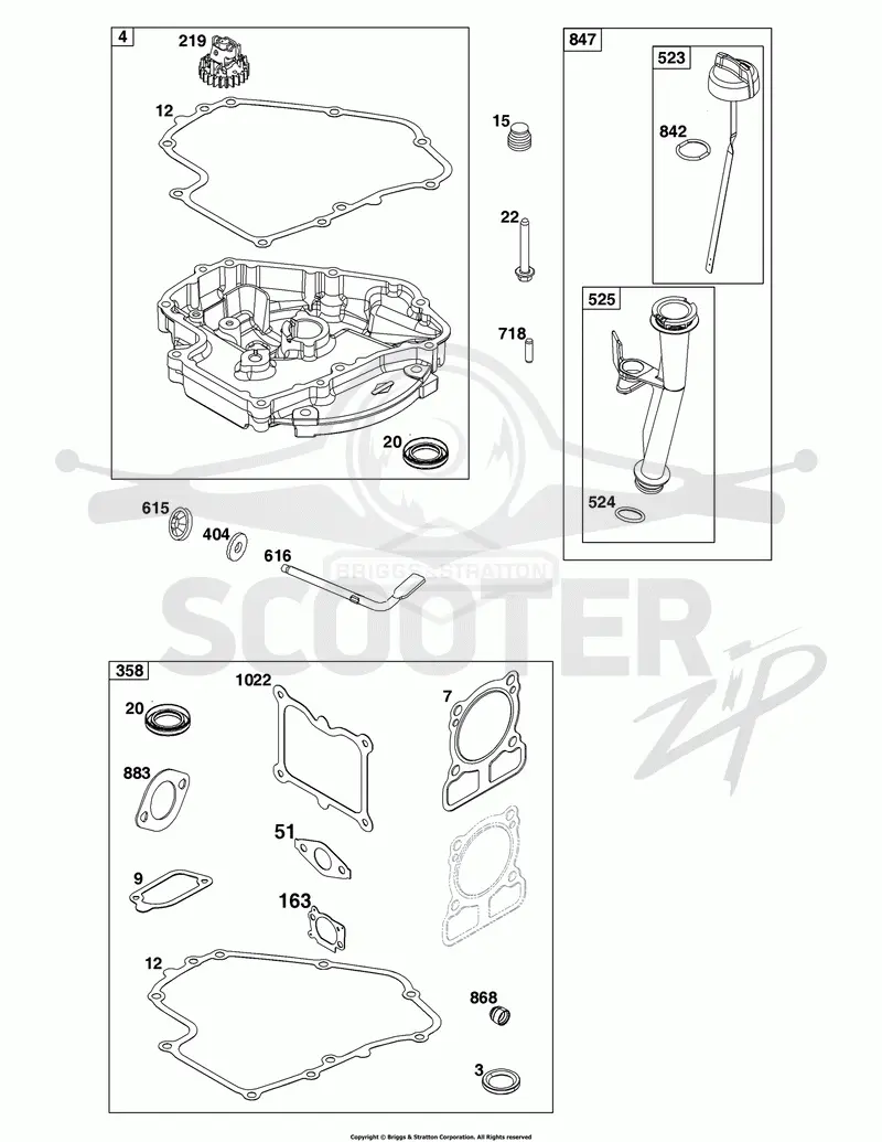 Crankcase Cover/Sump and Lubrication Group