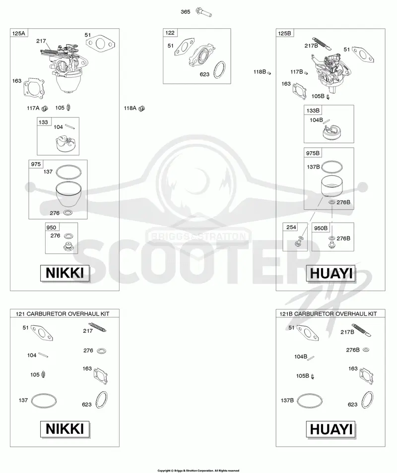 Carburetor, Carburetor Overhaul Kit