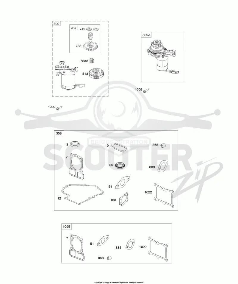 Electric Starter/Gasket Sets