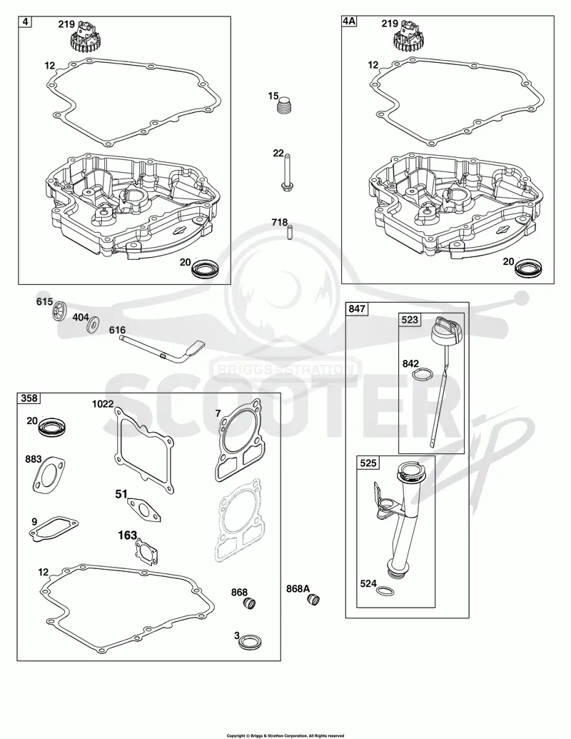 Crankcase Cover/Sump and Lubrication Group