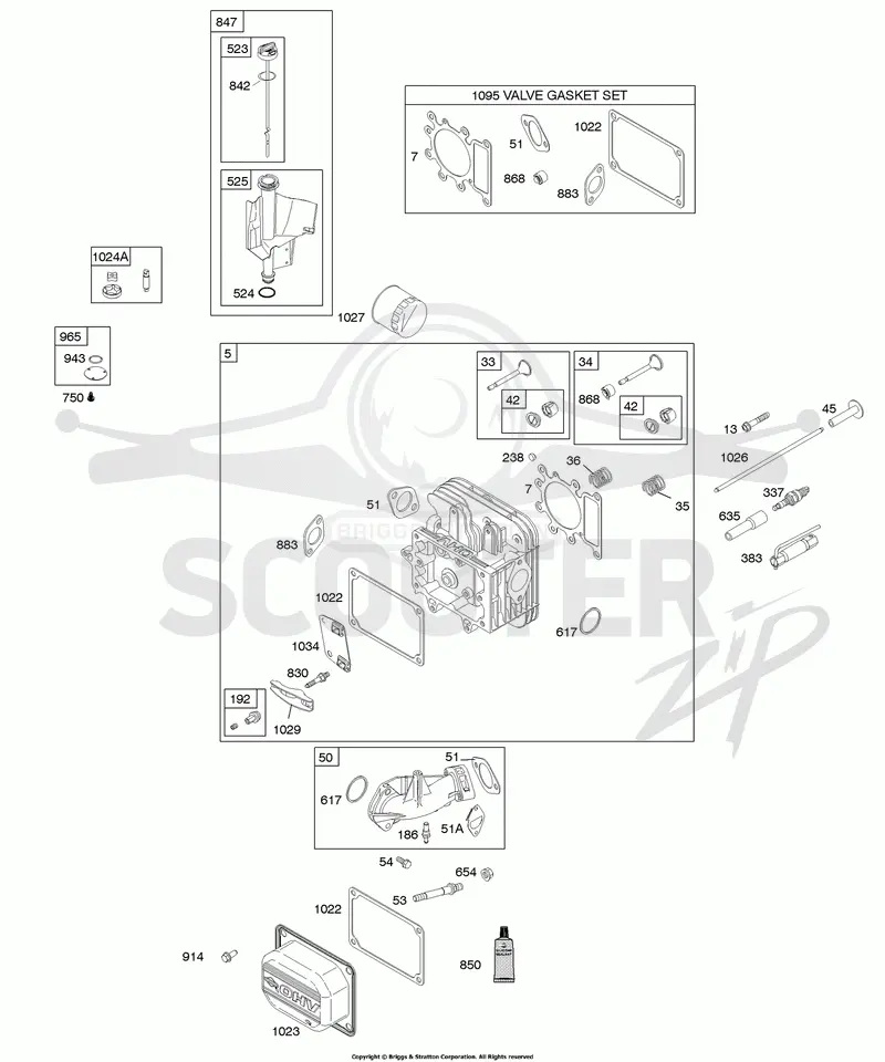 Cylinder Head, Gasket Set - Valve, Intake Manifold, Lubrication, Valves