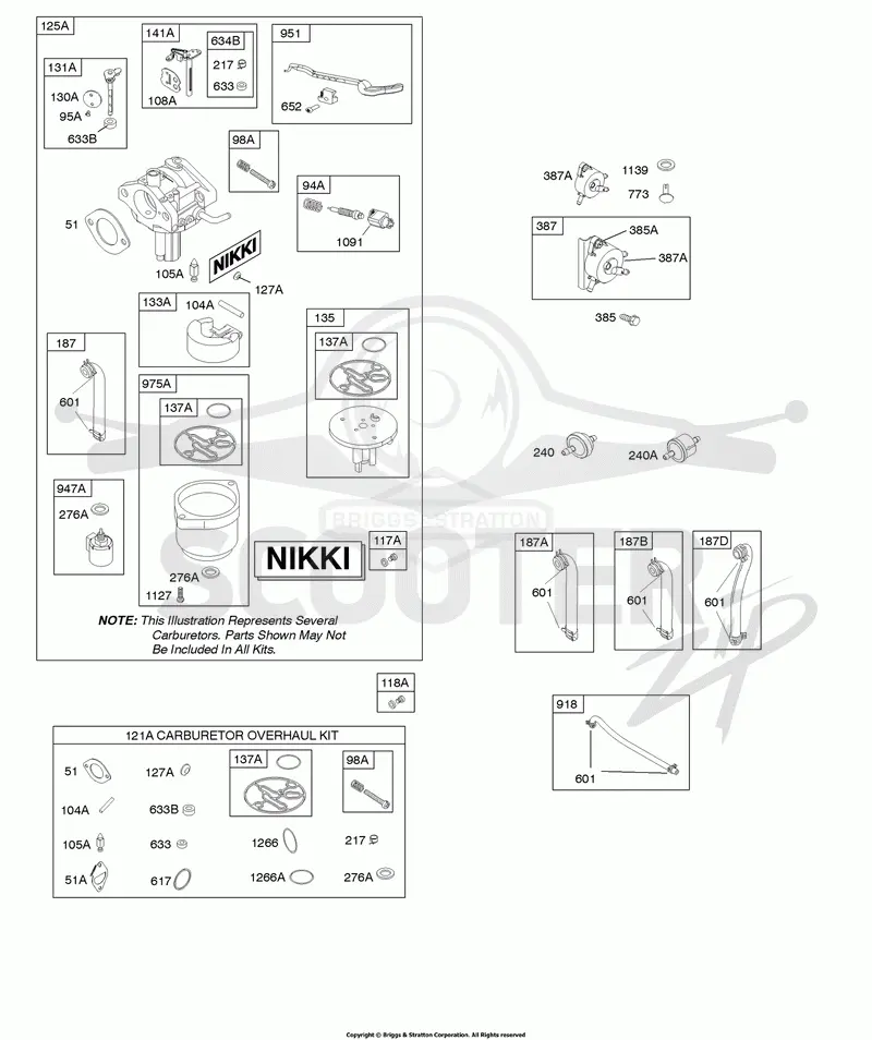Carburetor, Fuel Supply, Kit - Carburetor Overhaul