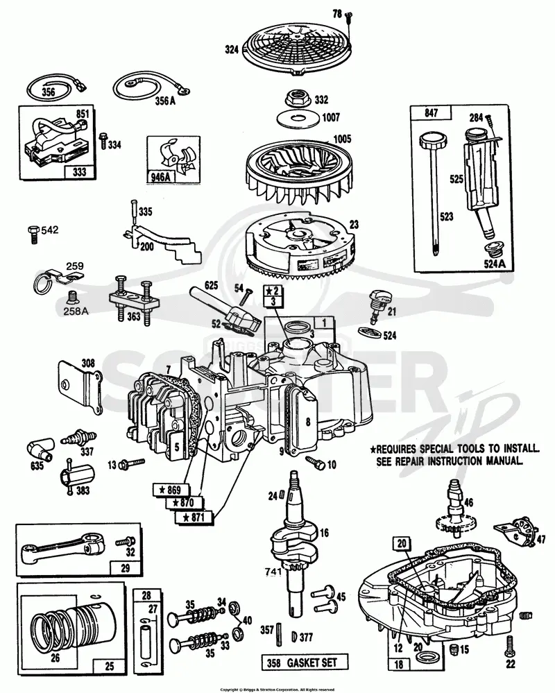 Cylinder,Sump,Piston,Oil Fill