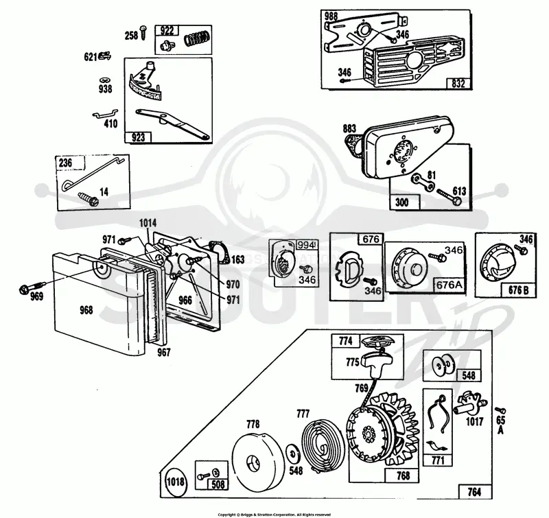 Mufflers, Air Cleaner,Rewind