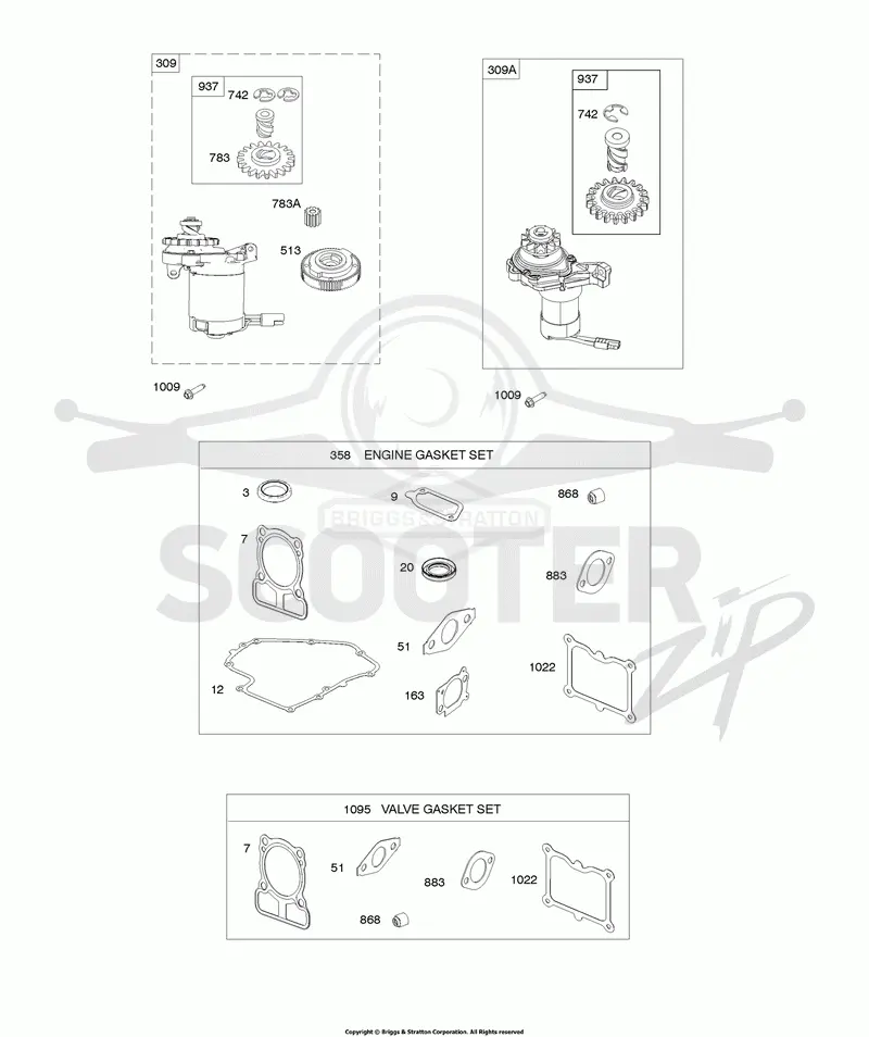 Electric Starter/Gasket Sets