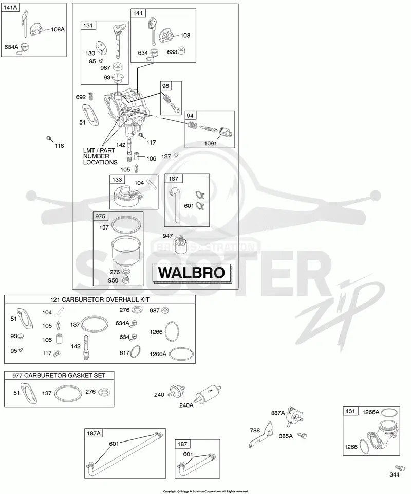 Carburetor, Fuel Supply, Kit - Carburetor Overhaul