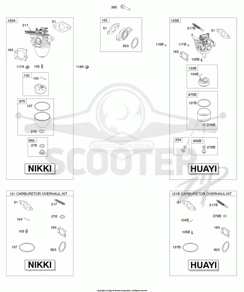 Carburetor, Carburetor Overhaul Kit