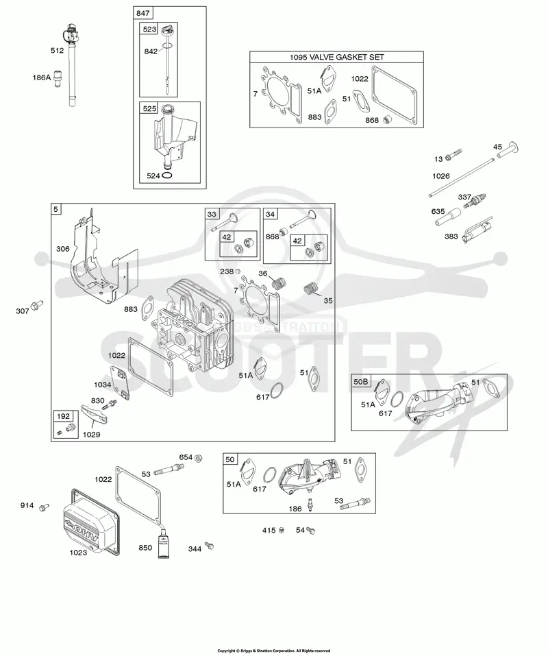 CYLINDER HEAD, GASKET SET-VALVE, LUBRICATION, VALVES