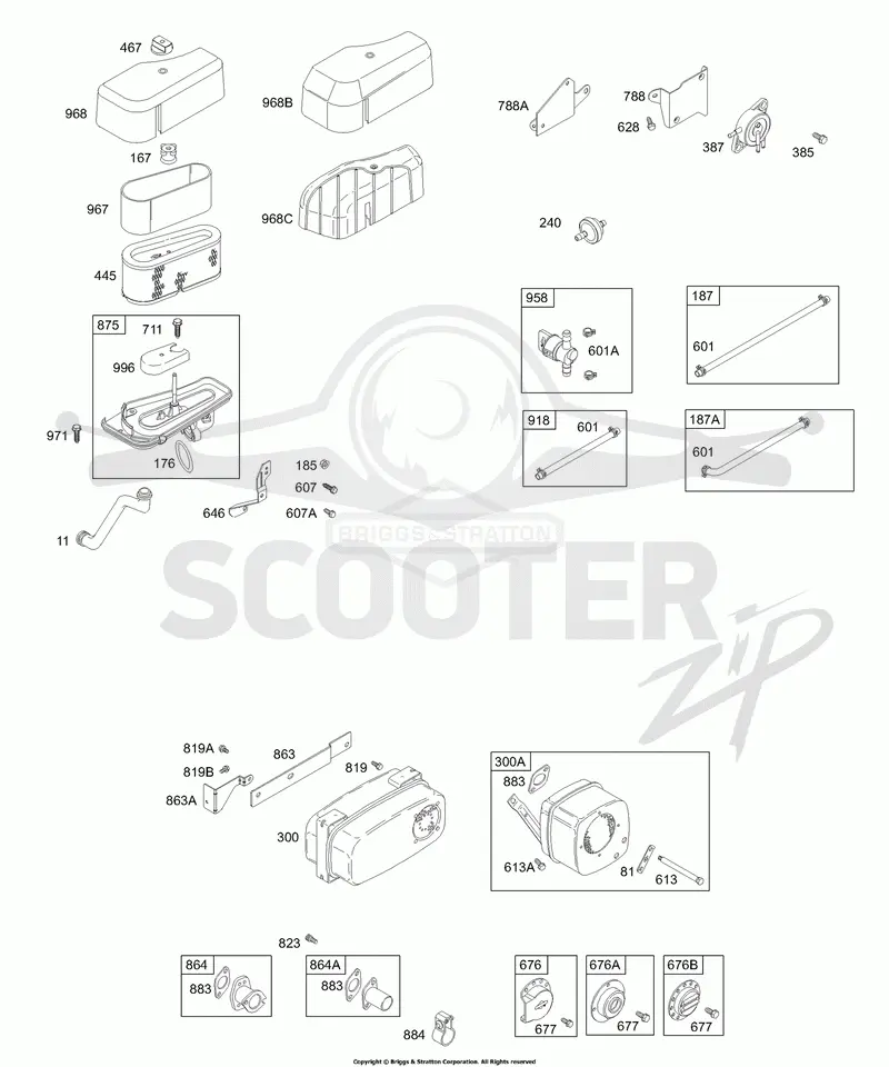 Air Cleaner, Muffler, Fuel