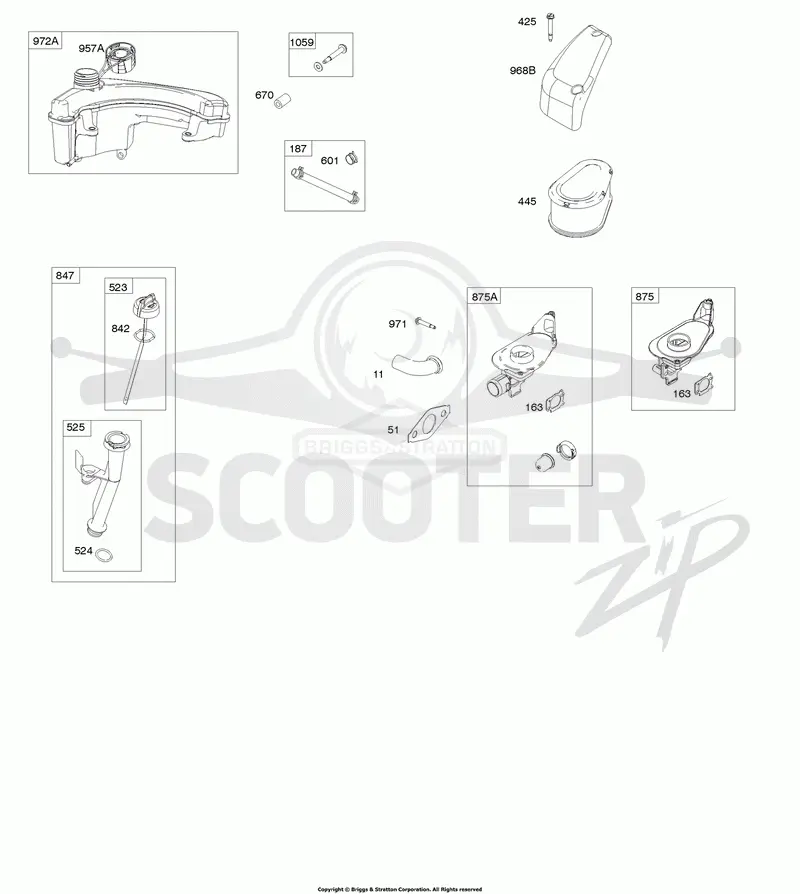 Air Cleaner, Fuel Supply, Lubrication
