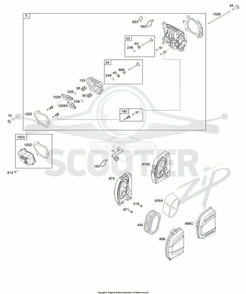 Air Cleaner, Cylinder Head
