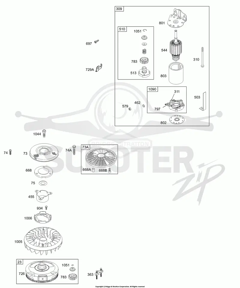 Electric Starter, Flywheel