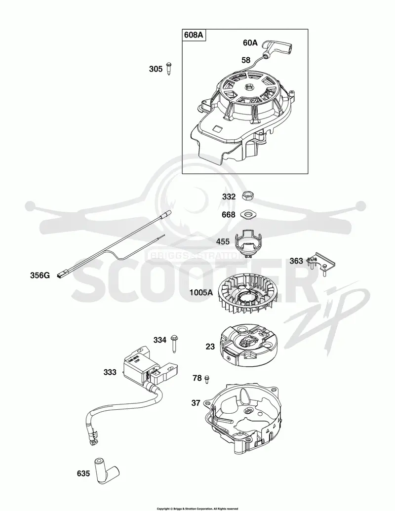 Flywheel, Ignition and Starter Group