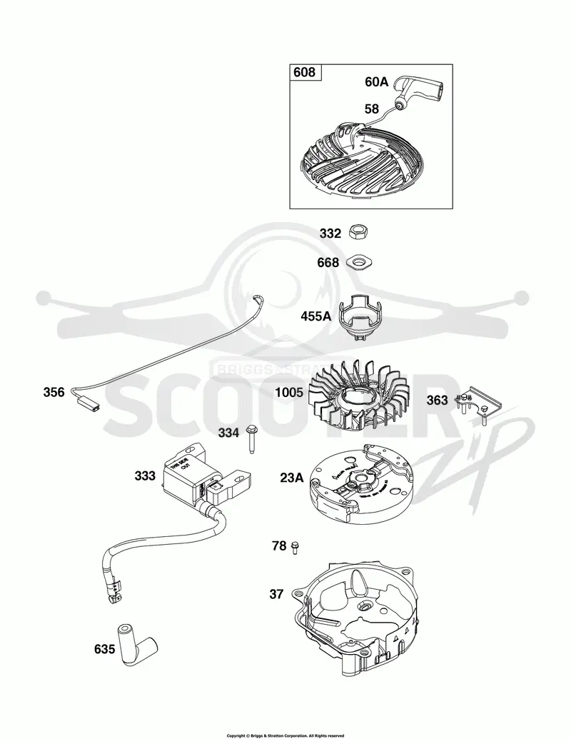 Flywheel, Ignition and Starter Group