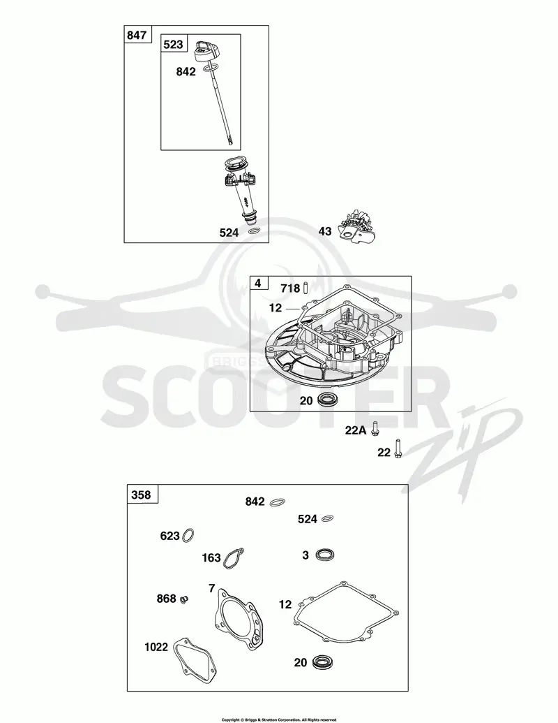 Crankcase Cover/Sump and Lubrication Group