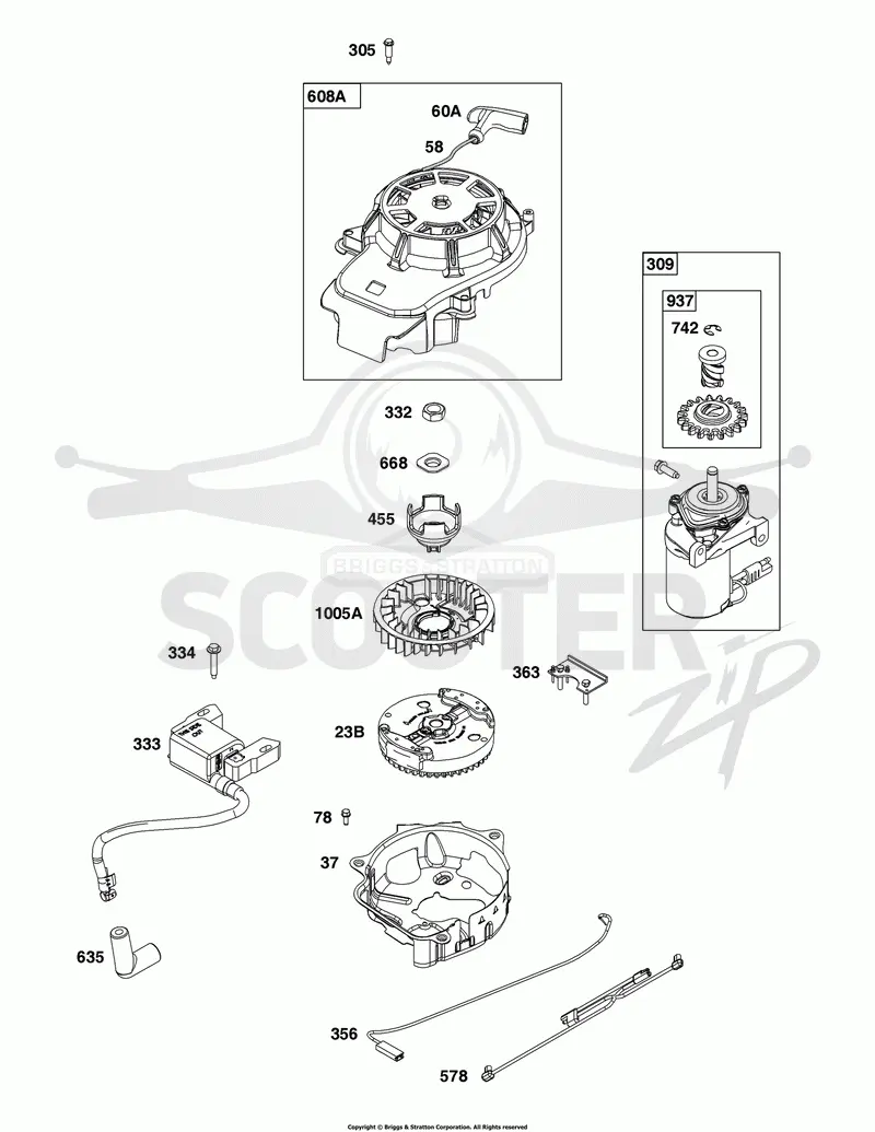 Flywheel, Ignition, and Starter Group