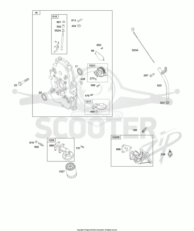 Crankcase Cover, Lubrication