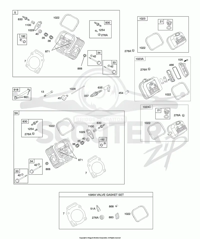 Cylinder Heads, Gasket Set - Valve, Valves