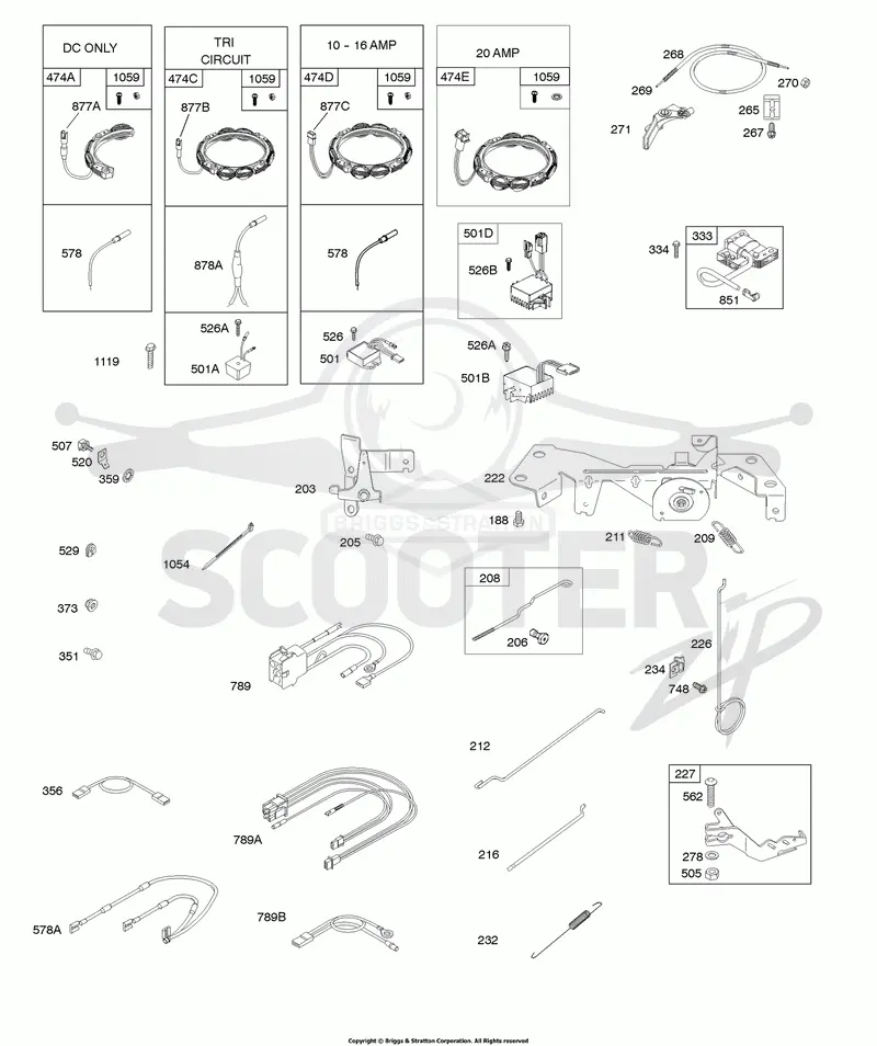 Controls, Wires, Springs, Alternators, Ignition