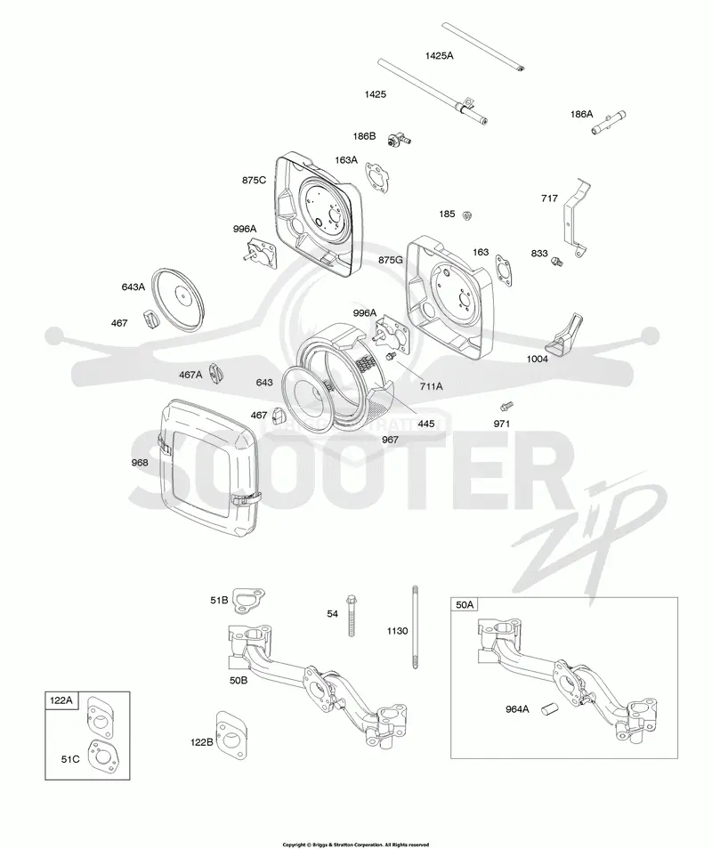 Air Cleaner, Intake Manifold, Carburetor Spacer