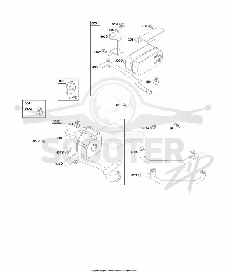 Muffler, Exhaust Manifold