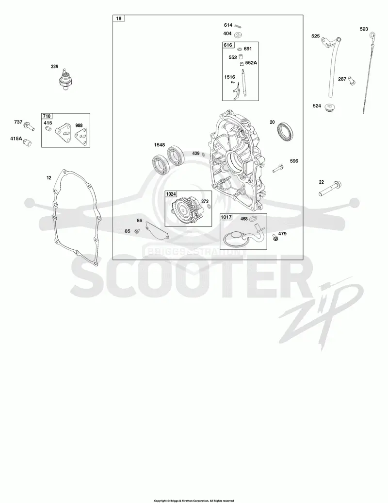 Crankcase Cover and Lubrication Group