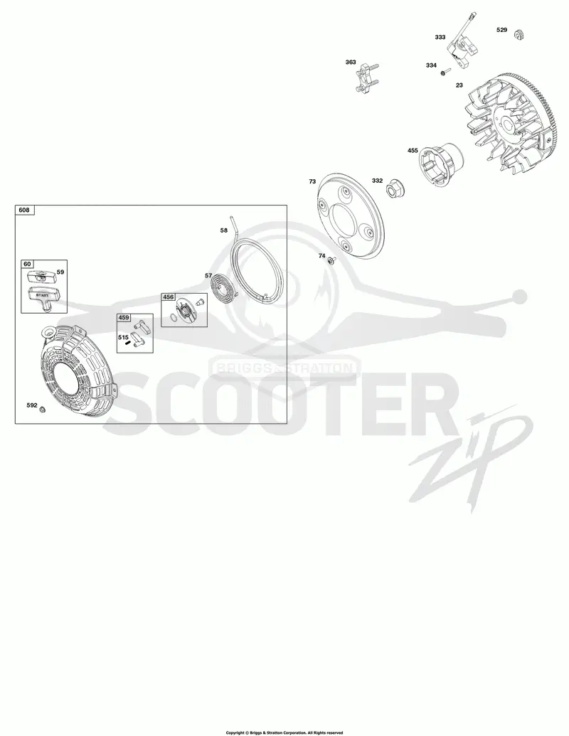 Flywheel, Ignition, and Starter Group