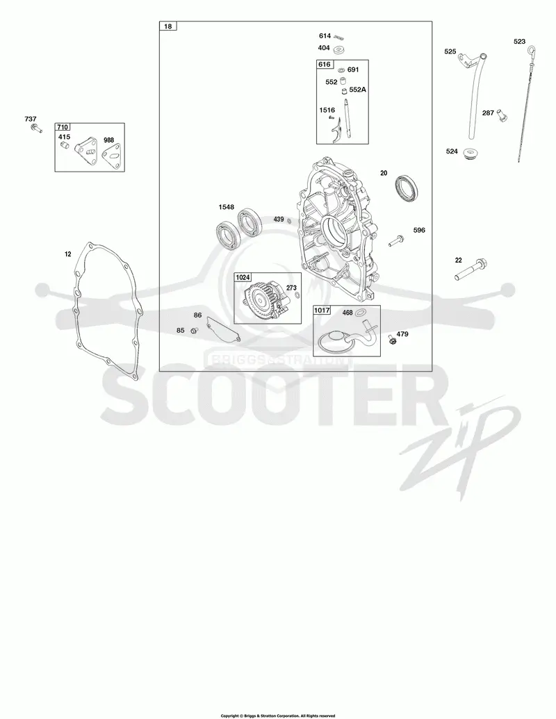 Crankcase Cover and Lubrication Group