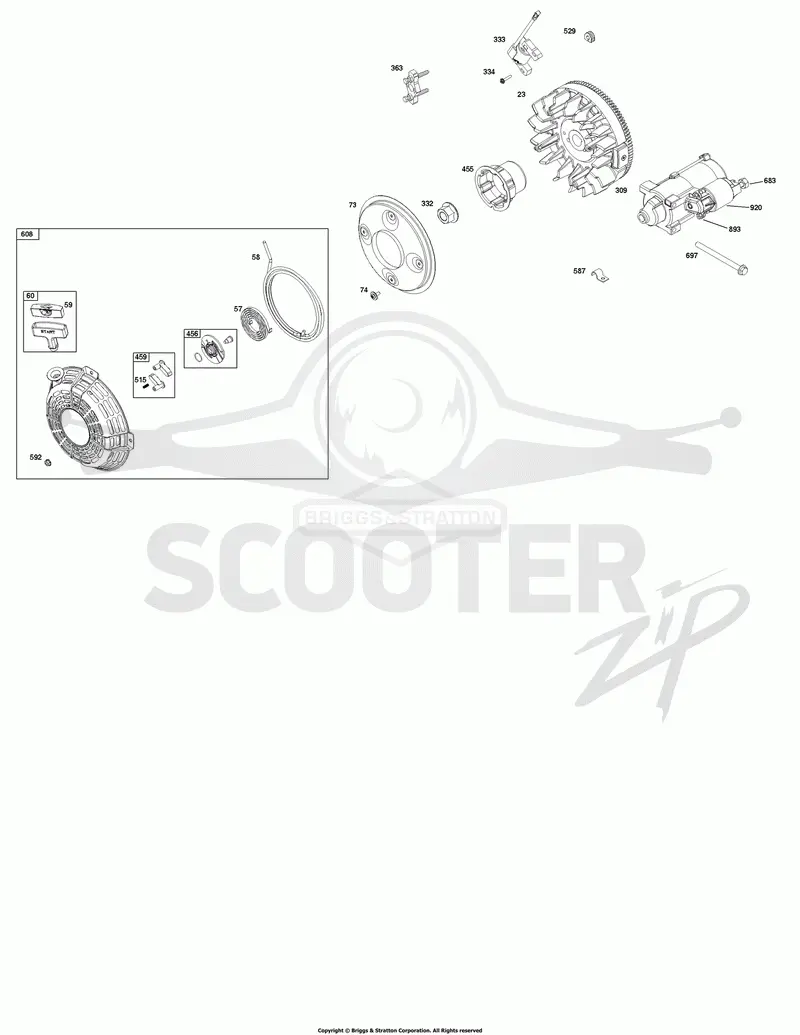 Flywheel, Ignition, and Starter Group
