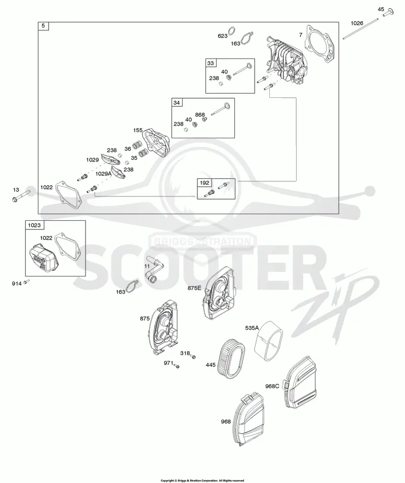 Air Cleaner, Cylinder Head