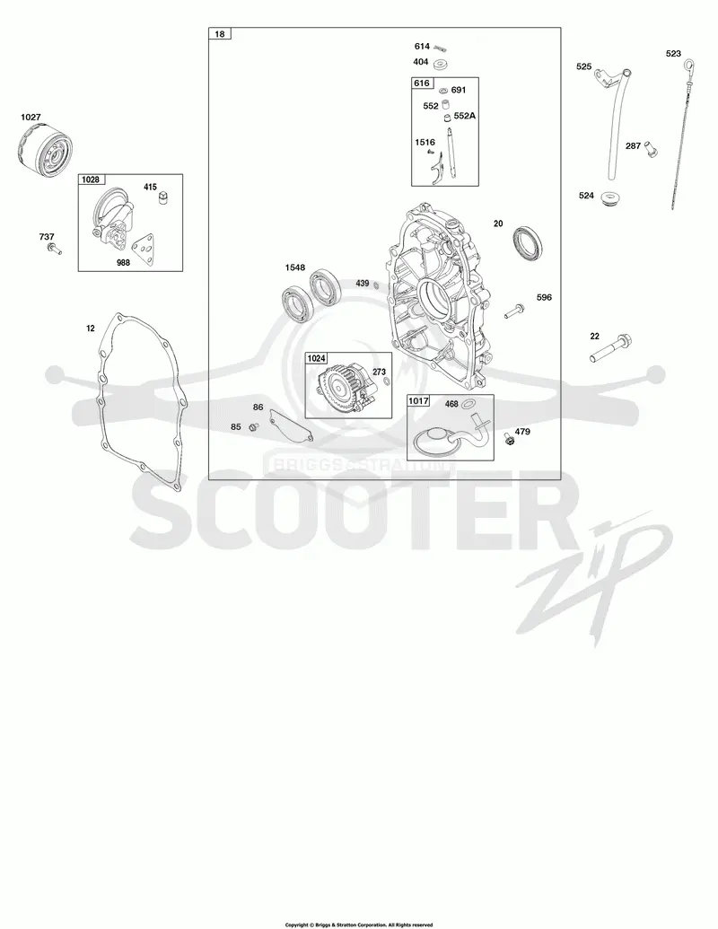 Crankcase Cover and Lubrication Group