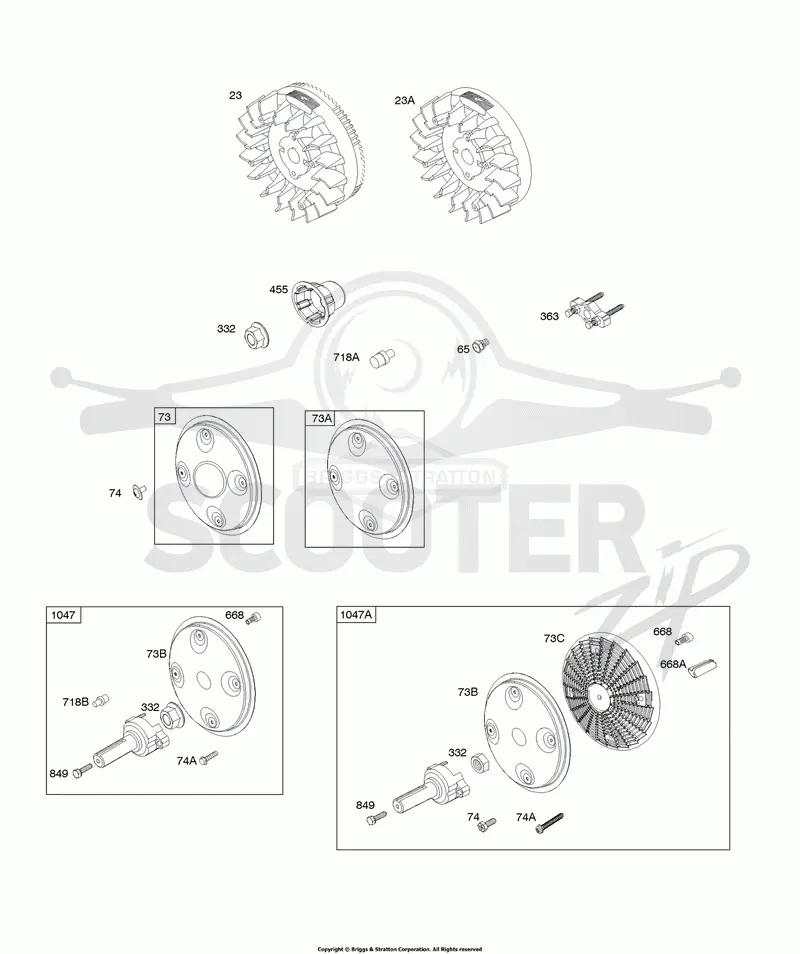 Flywheel, Rotating Screens