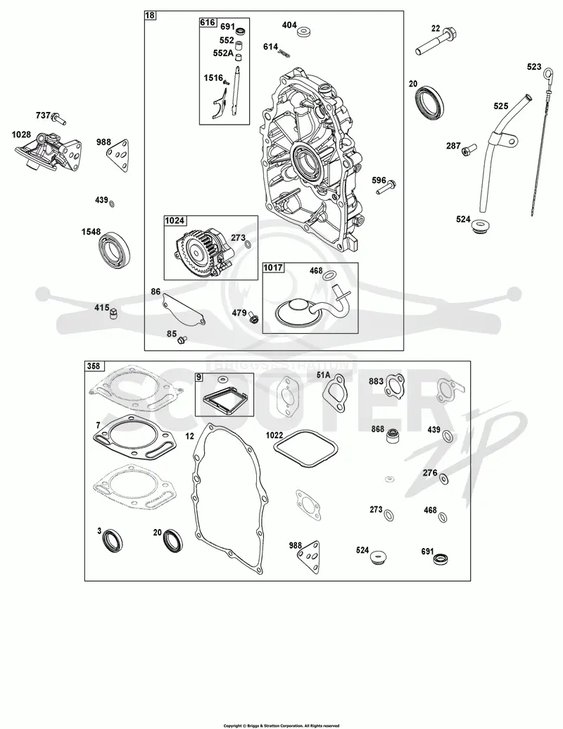 Crankcase Cover/Sump Group