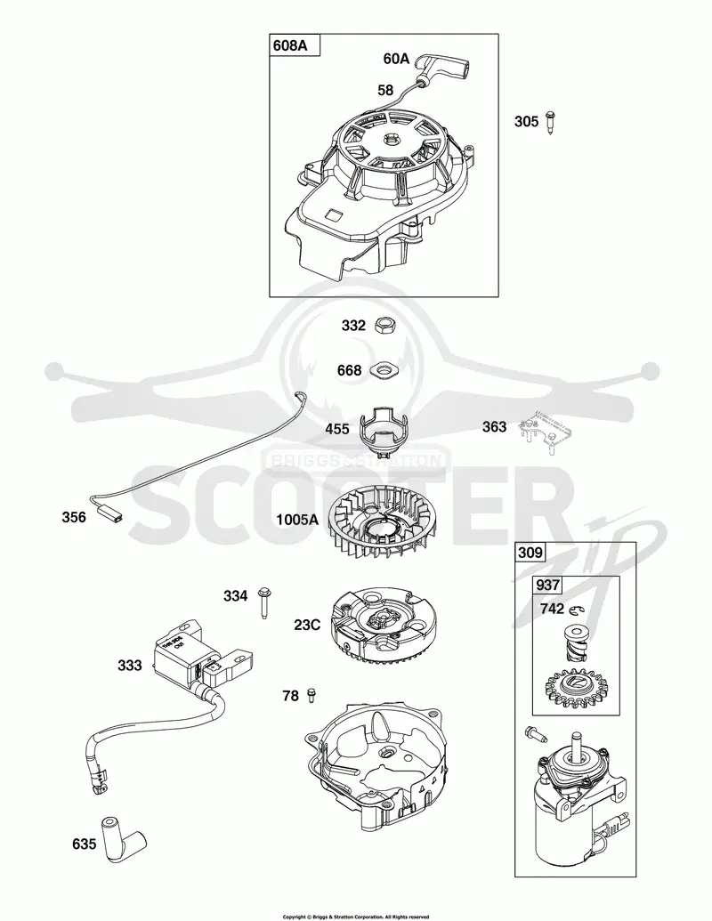 Flywheel, Ignition, and Starter Group