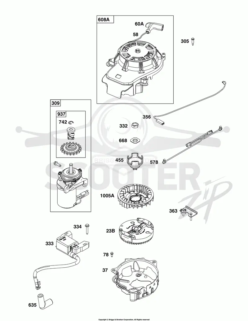 Flywheel, Ignition, and Starter Group