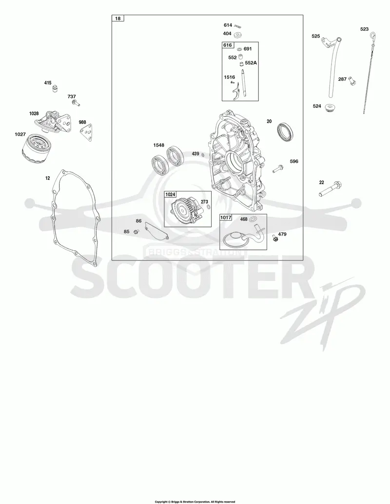 Crankcase Cover and Lubrication Group