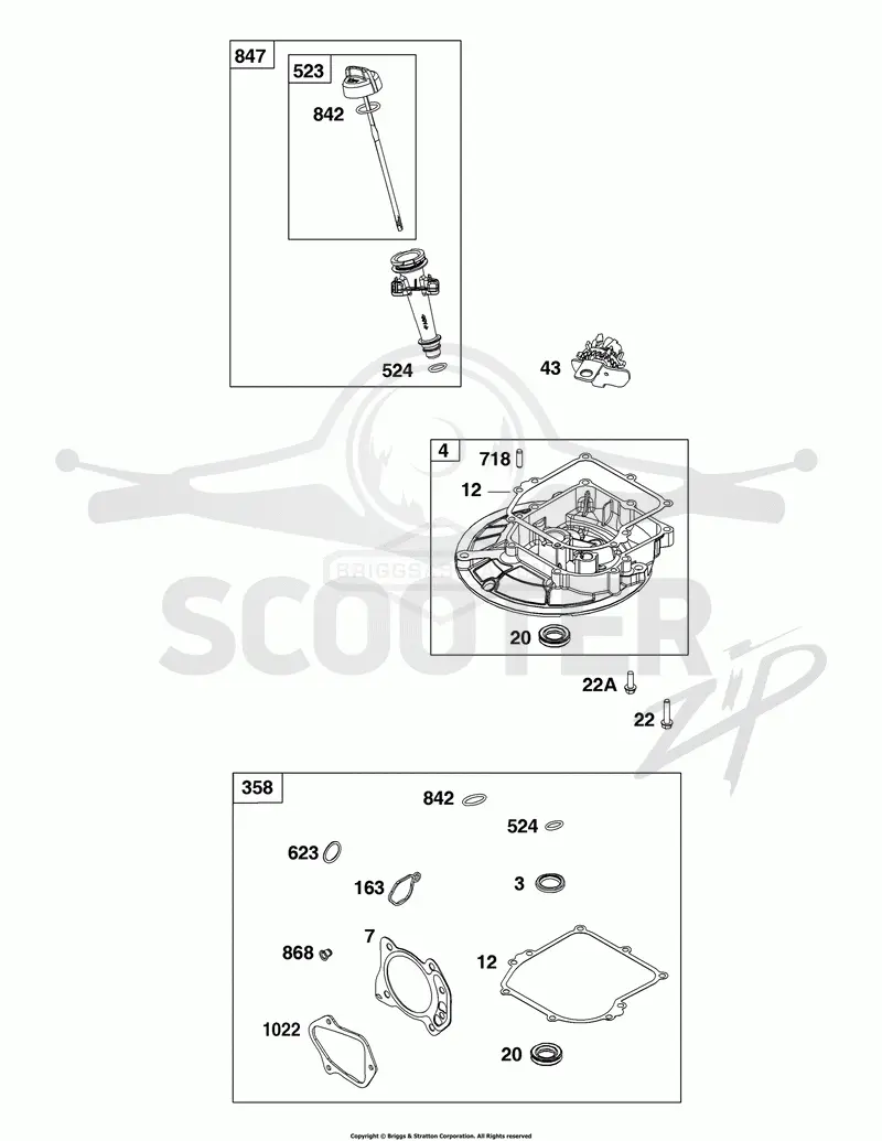 Crankcase Cover/Sump and Lubrication Group