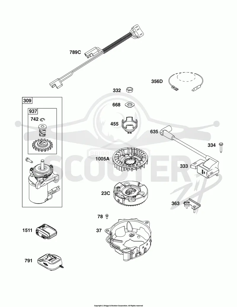 Flywheel, Ignition, and Starter Group