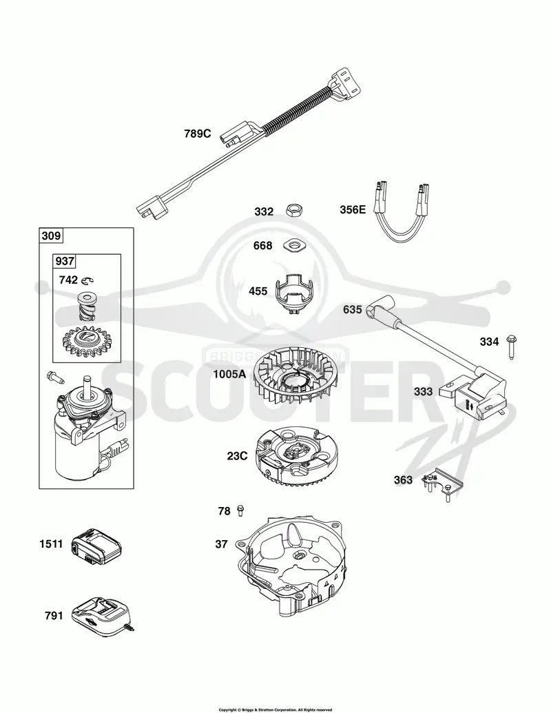 Flywheel, Ignition, and Starter Group