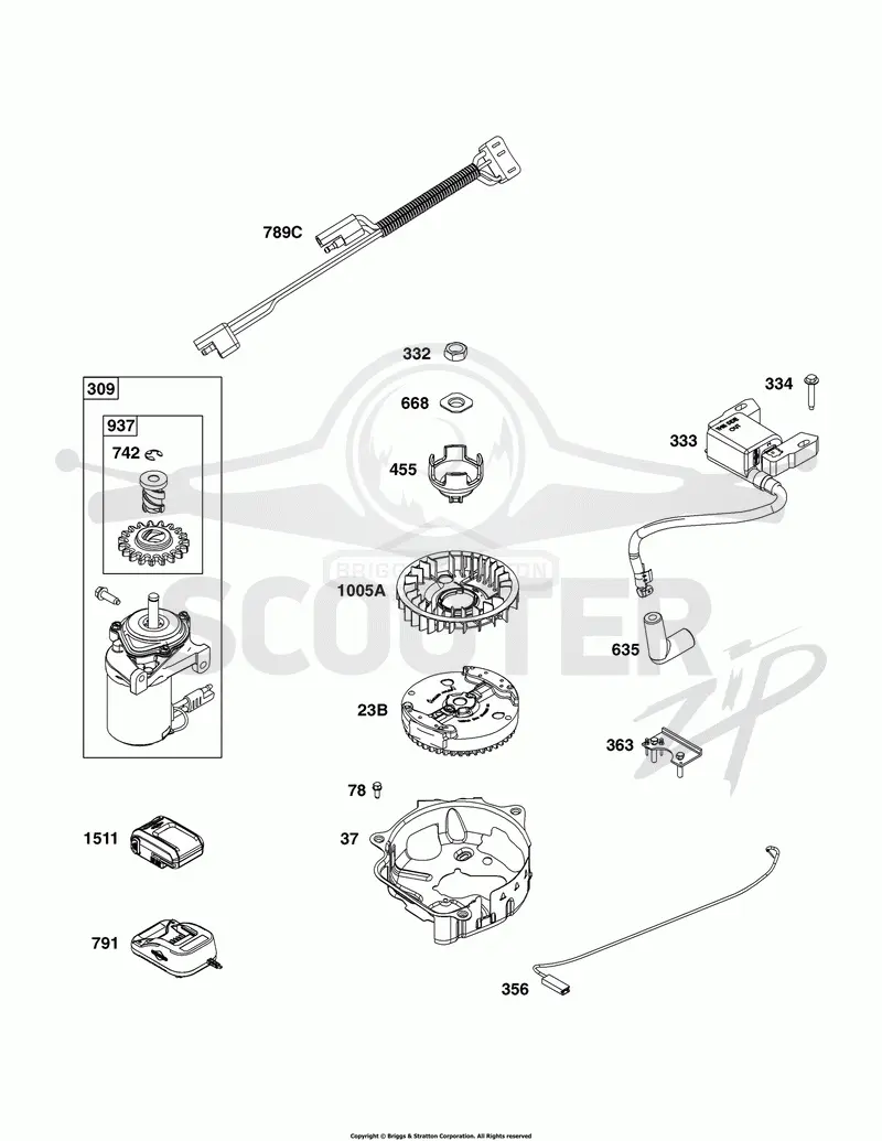 Flywheel, Ignition, and Starter Group