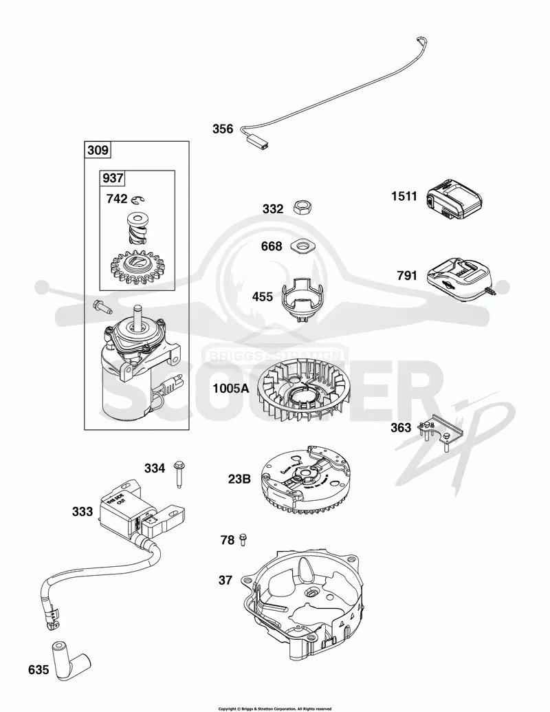 Flywheel, Ignition, and Starter Group